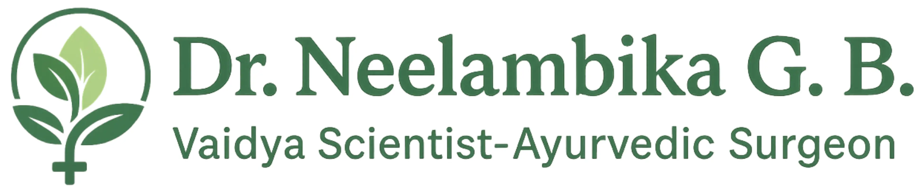 Dr. Neelambika G.B. - Ayurvedic Surgeon Logo